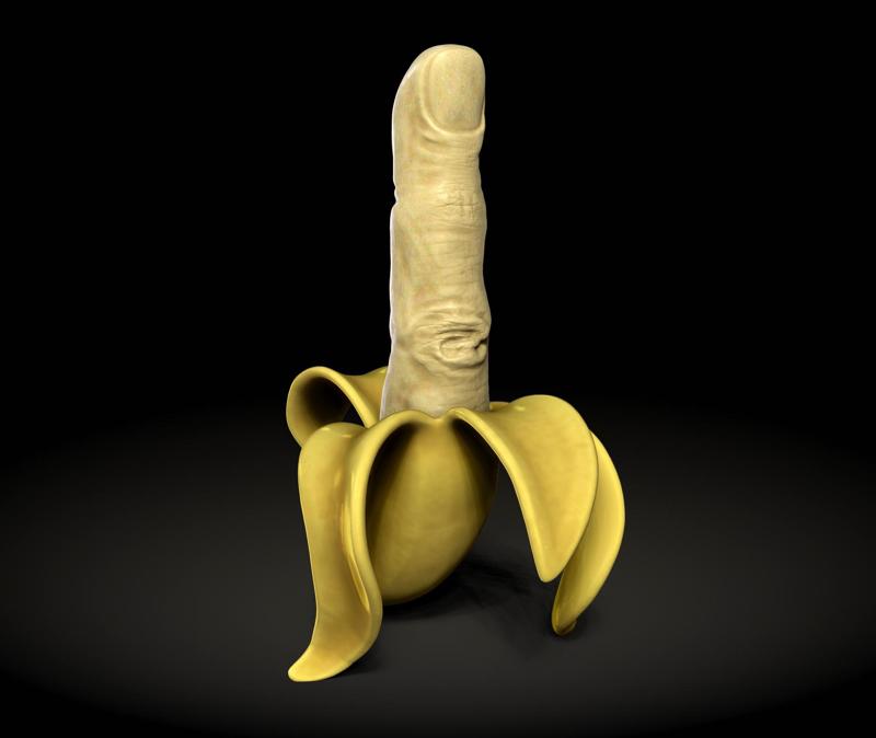 Rebellious Banana - Middle Finger Banana - flip off