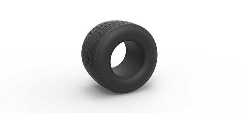 Diecast Dirt Sprint racing tire 20 Scale 1:25