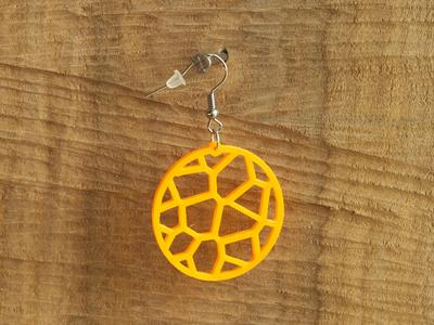 Earrings Voronoi 1