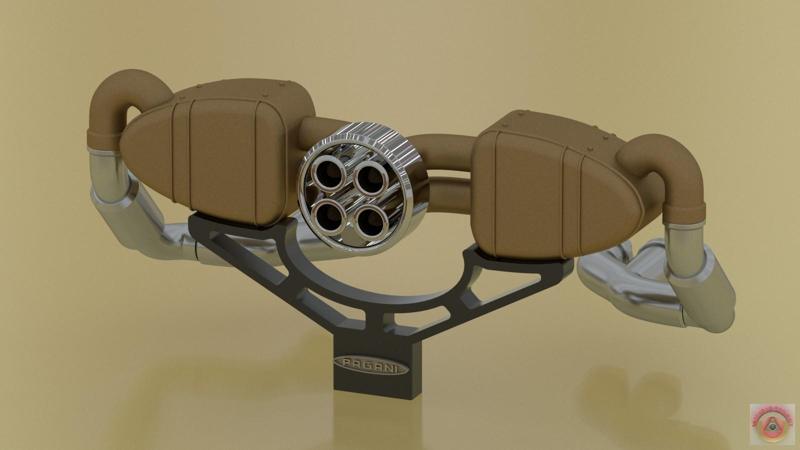 PAGANI ZONDA F - EXHAUST MUFFLER