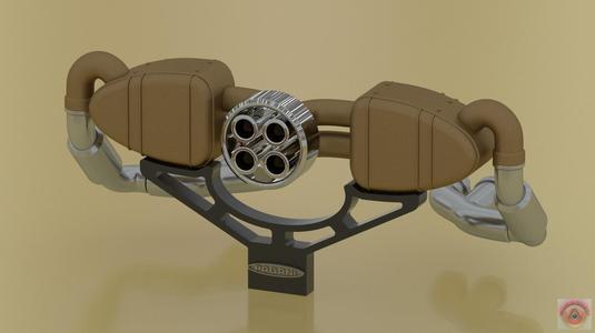 PAGANI ZONDA F - EXHAUST MUFFLER