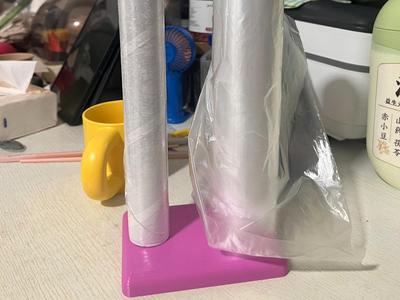 Universal Cling Film/Plastic Bag Desktop Holder