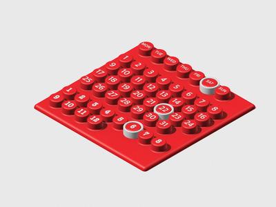 Magnetic dnative calendar