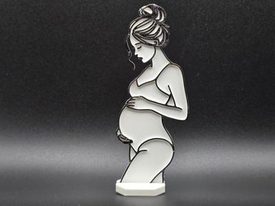 Pregnant Woman Love Decor Gift Baby