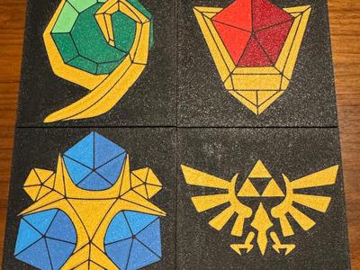 Ocarina Of Time Spiritual Stone Coasters
