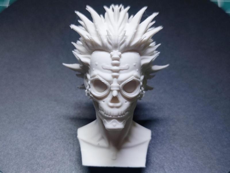 Punk-Inspired Skeletal Figurine