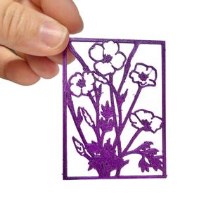 Poppies Window 2D Wall Art STL & SVG