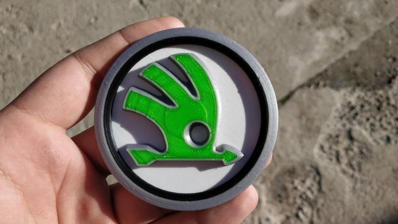 Skoda logo spherical - for multi material