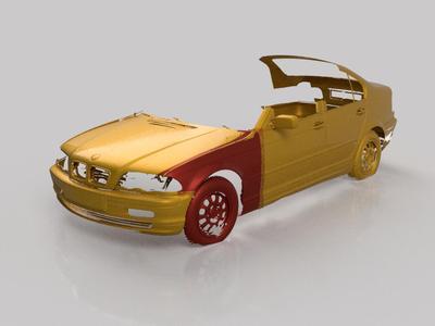 BMW E46 - FRONT FENDER - 3D SCAN