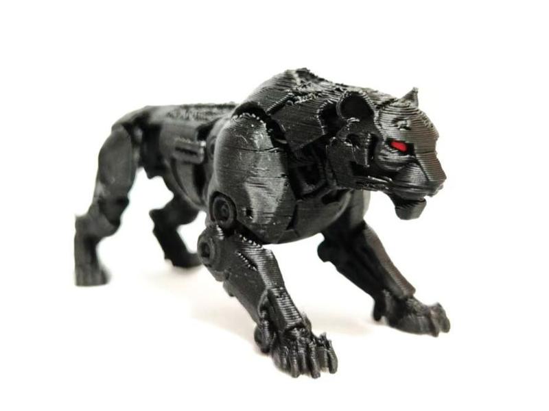 Cyber mecha black tiger