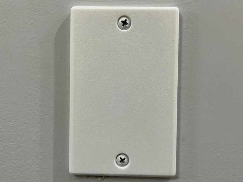 Broan central vacuum blank wall plate