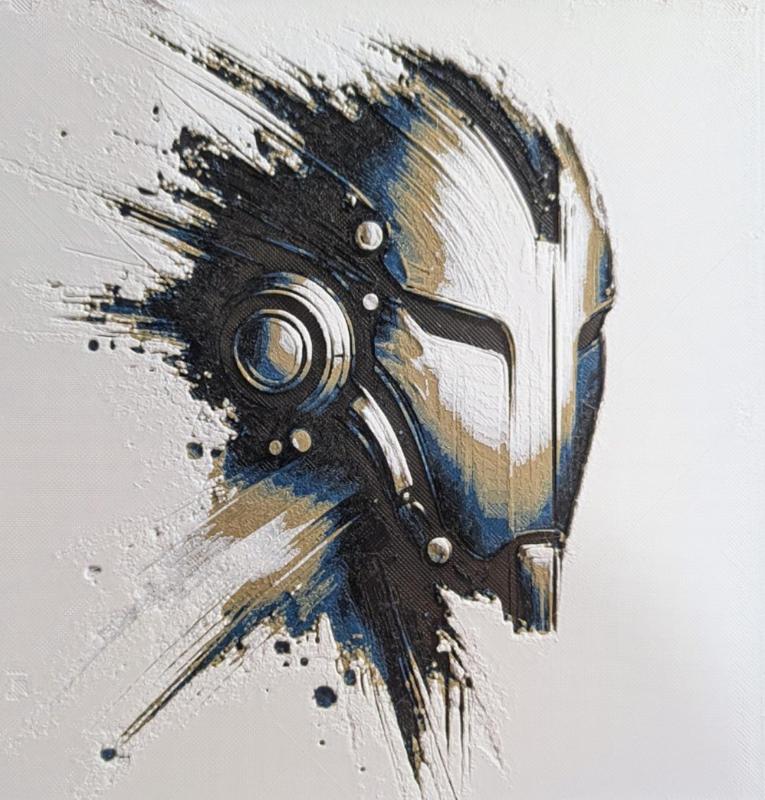 Robot Grunge Painting - HueForge