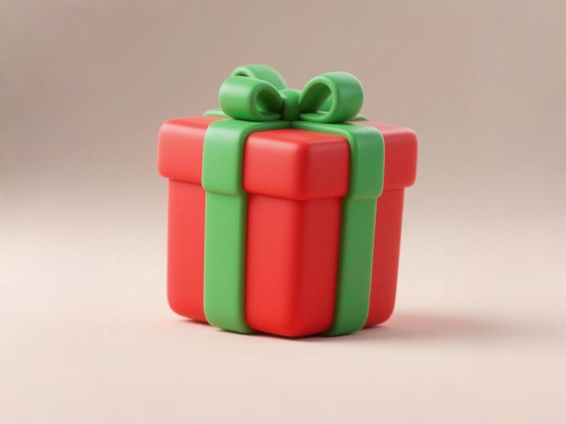 Gift Box - Christmas Red and Green Ribbon Packaging Box - Children's Day Playhouse Toy Gift Box