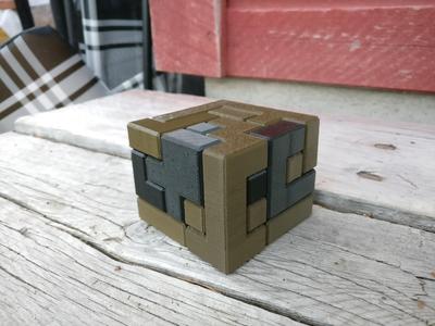 Extremely difficult 5x5x4 puzzle cube