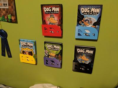 Dog Man Bookshelf