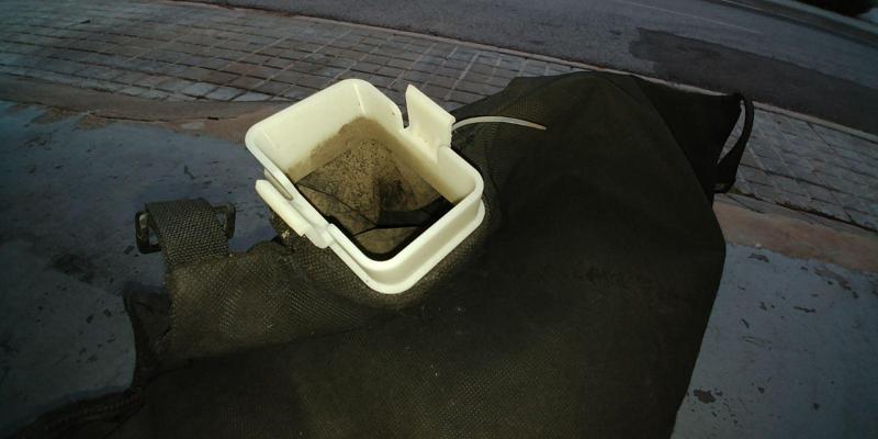 Fijación bolsa recogedora