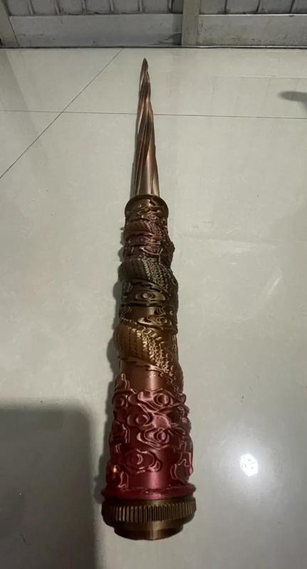 Dragon pillar telescopic sword Dragon pillar spiral telescopic lightsaber