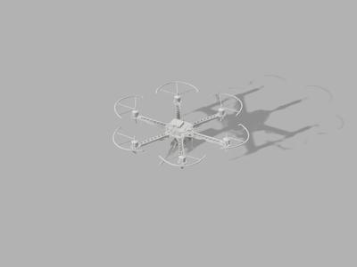 Hex-Axis Attack Drone