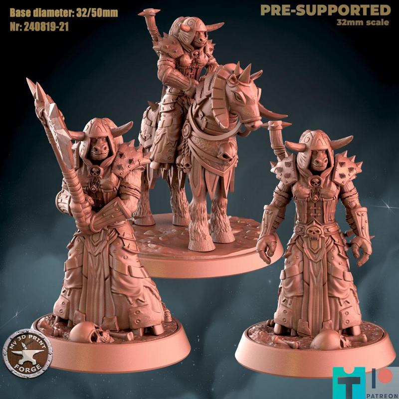 Death Knight Tauren Female 3 models