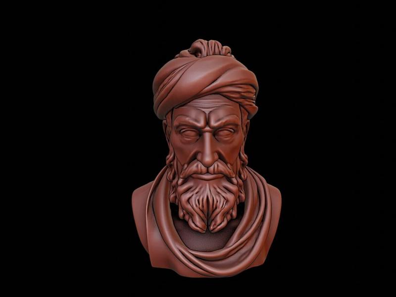 Babur Bust