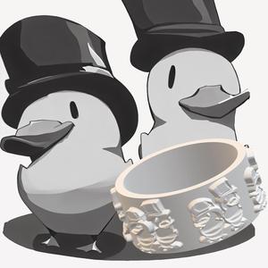 Ducks Pattern Clay Roller for 3D Printing