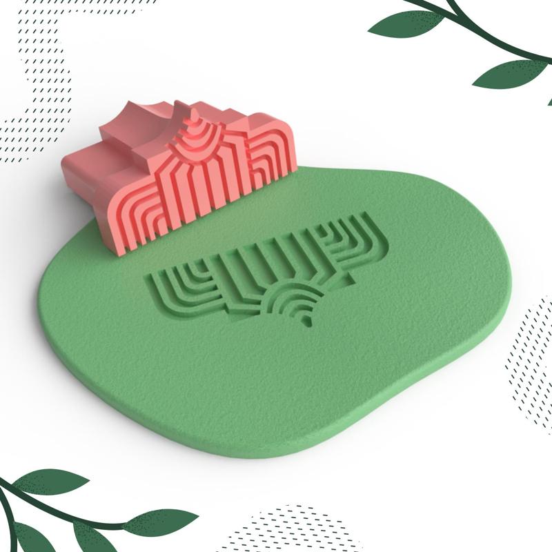 CLAY STAMP NO.09 | DIGITAL STL FILE | 1 SIZE