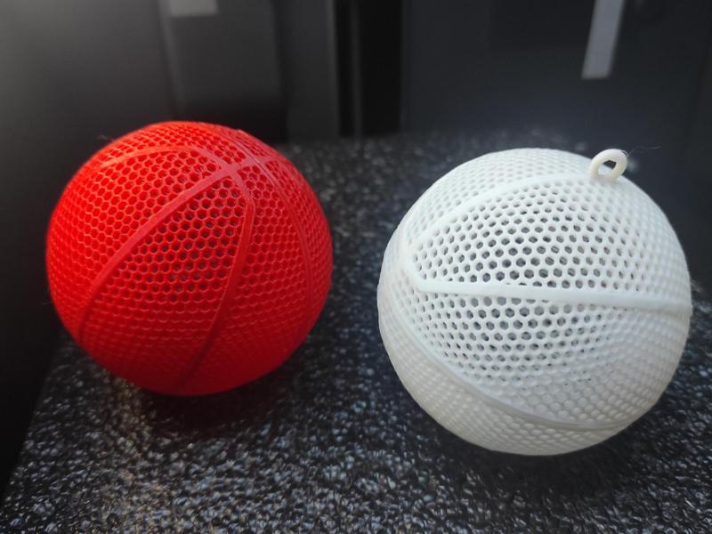 BasketBauble Airless Basketball Christmas Ornament