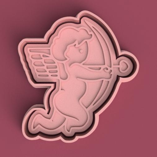 Cutter + Stamp Cupid Valentine's Day / Cutter + Stamp Cupid Valentines Day