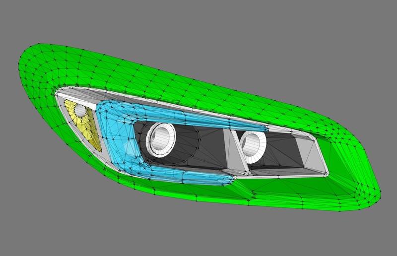 Tamiya RC Subaru WRX STI Light Buckets