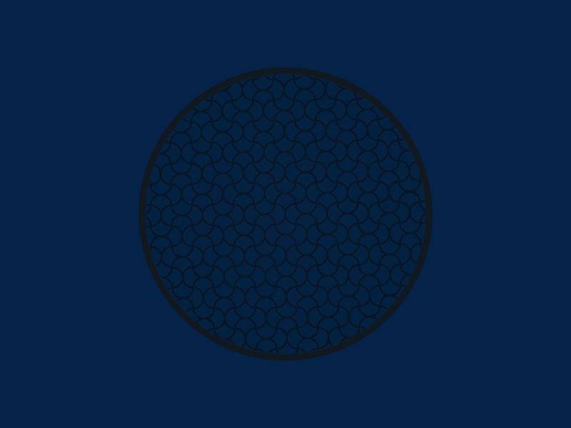 C15. Kousuke Coaster - Circle 15 - Tile Pattern