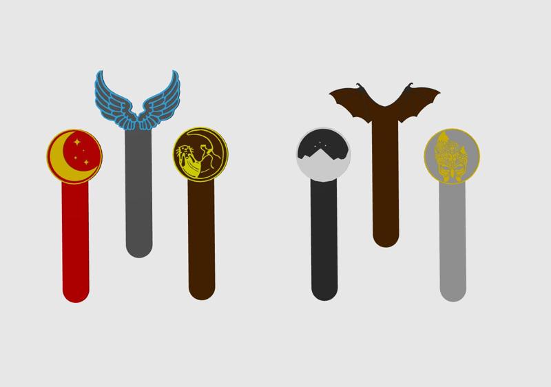 ACOTAR and CC Inspired Bookmark Set