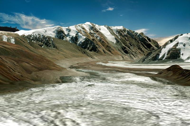 The Korzhenevsky Glacier Kazakhstan