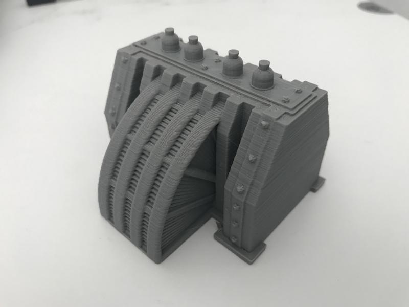 Wargaming compatible Terrain - Kombination of Energy bridge and turbine