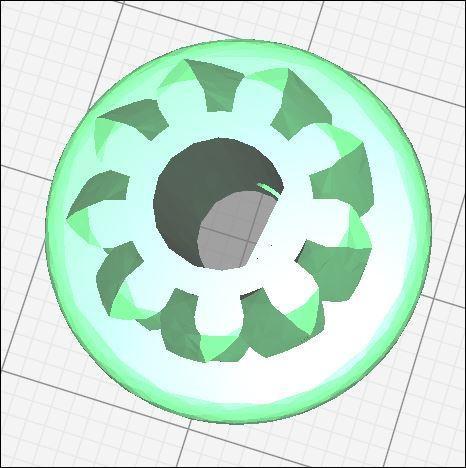 gear for Nema17 with flat side for Infill 3D 75 Geared Extruder
