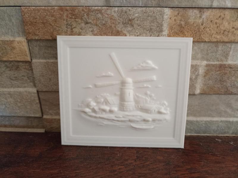 Small painting of a mill