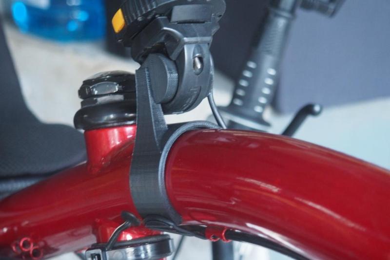 Accessory mount (26mm) for 50mm bike tube frame (e.g. recumbent)