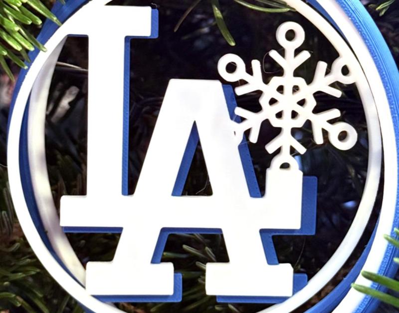 LA Dodger's Christmas Ornament