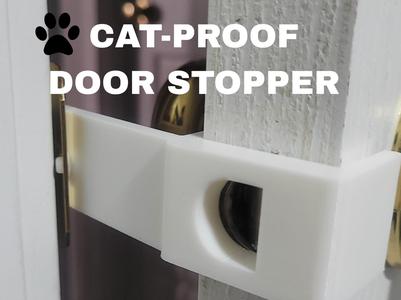 Cat-Proof Door Stopper (No Hardware Needed!)