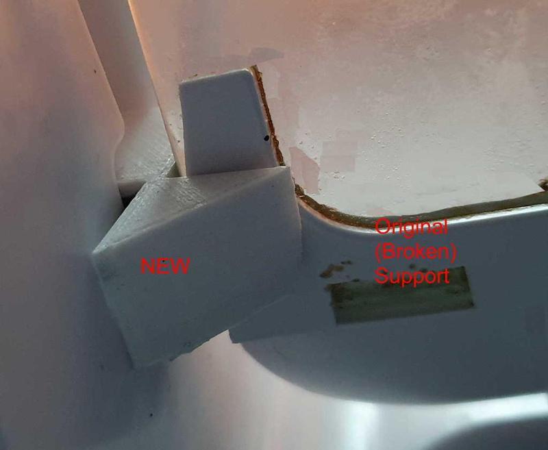 ATMA Refrigerator Glass Rear Shelf Support