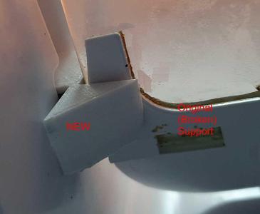 ATMA Refrigerator Glass Rear Shelf Support