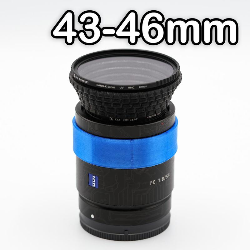 CAMERA FILTER RING ADAPTER 43-46MM (STEP-UP)