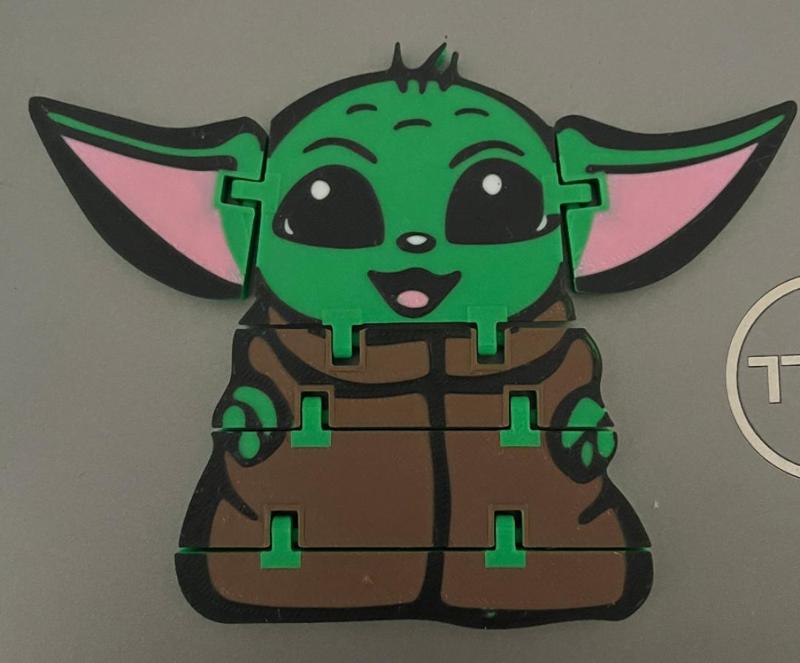 Baby Yoda Grogu Flexi Fidget Toy