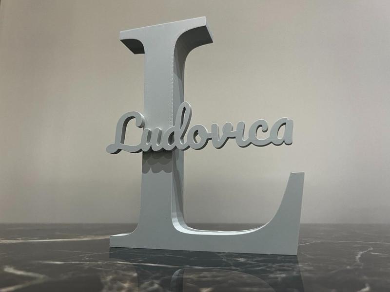 Initial name and writing Ludovica
