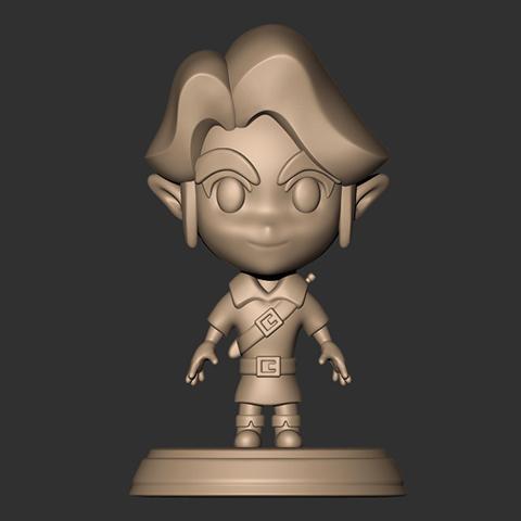 THE LEGEND OF ZELDA LINK WARRIOR CHIBI MODEL