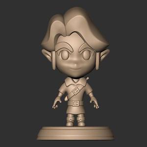 THE LEGEND OF ZELDA LINK WARRIOR CHIBI MODEL