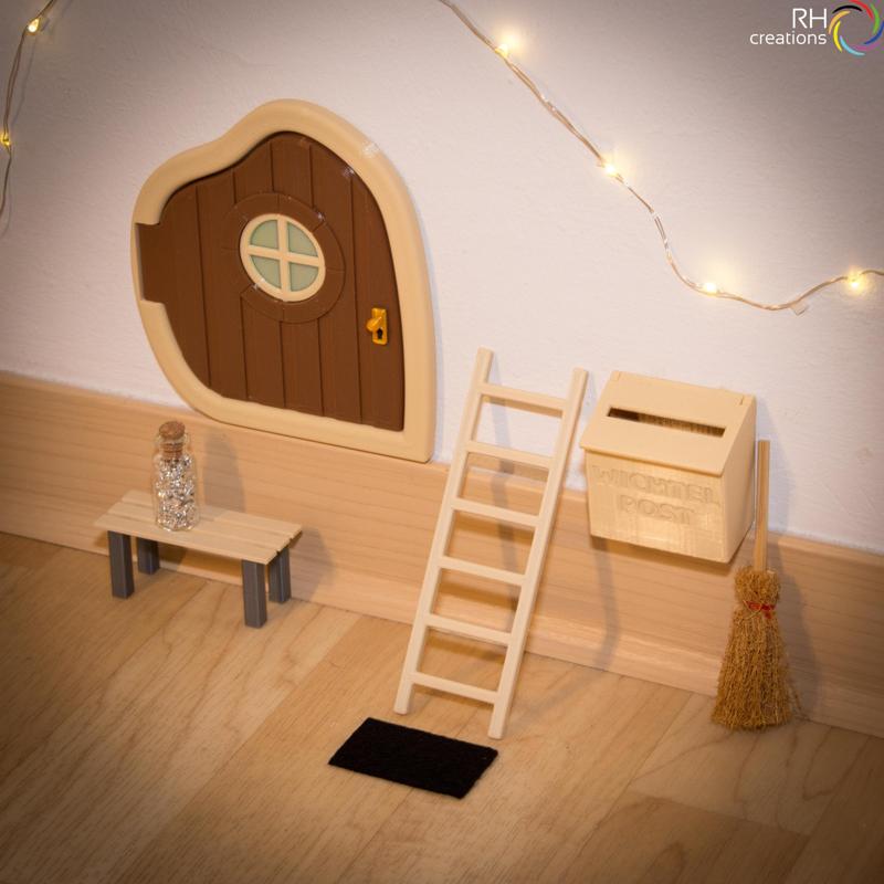 WICHTELTÜR / FAIRY DOOR V2 with fluorescent window