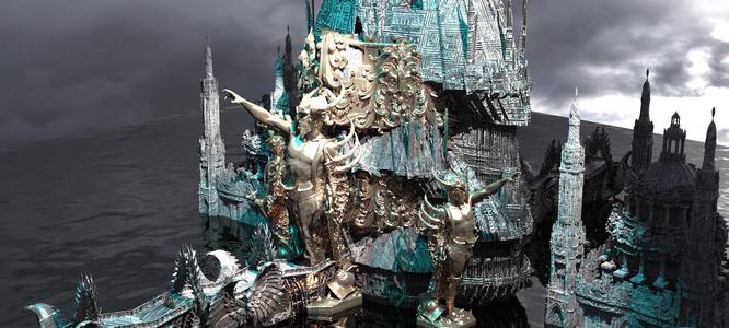 Ocean Master Tower Base City Kit bash pantheon extended