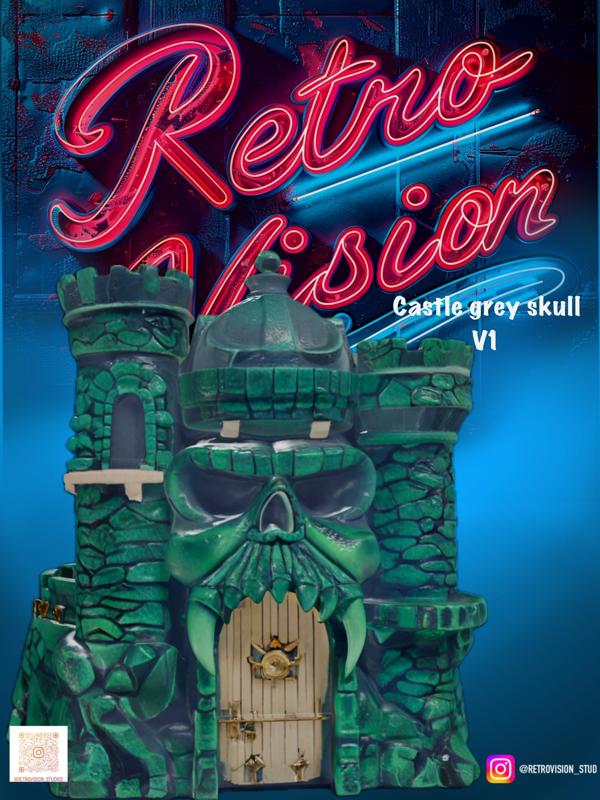 Castle grey skull full
