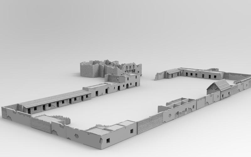 The Alamo - complete diorama