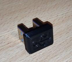 USB Type A Connector Bridge Shroud (e.g Raspberry Pi)